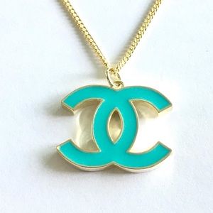 Turquoise Chanel pendant